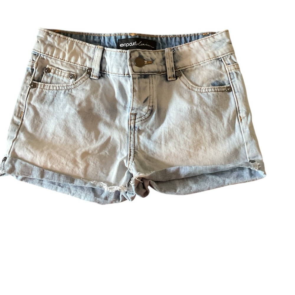Rip Curl Light Blue Jean Shorts size 12 young adult